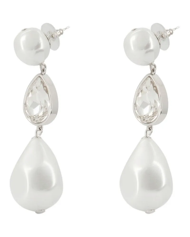 Self-Portrait Women's Pearl Crystal Droplet Earrings Self Portrait Others White Jewelry-Watches White