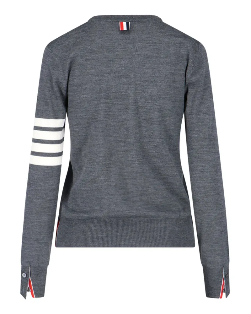 Thom Browne Women's Sweaters Grey Virgin Wool Gray