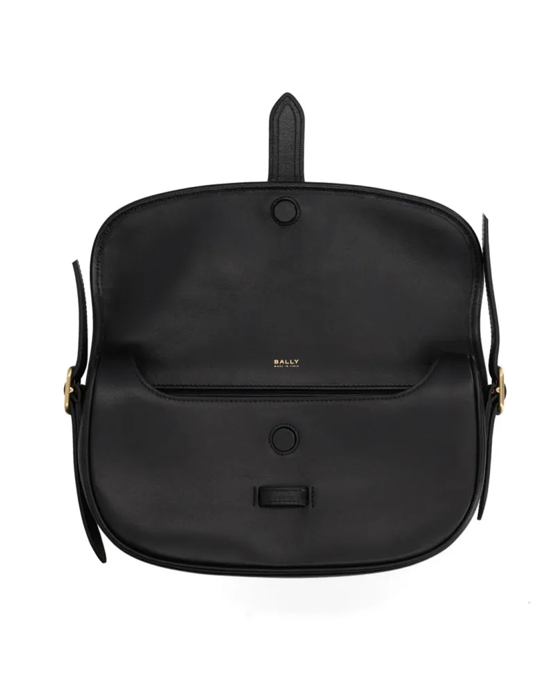 Bally Women's Beckhett Bag Black Bovine Leather Shoulder Black