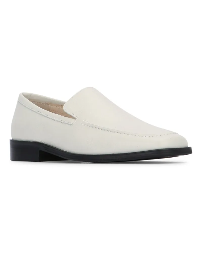 Calvin Klein Women's Flat Loafer Tumble L Dkecru Leather - Sole: Calf Mocassini / Loafers Beige