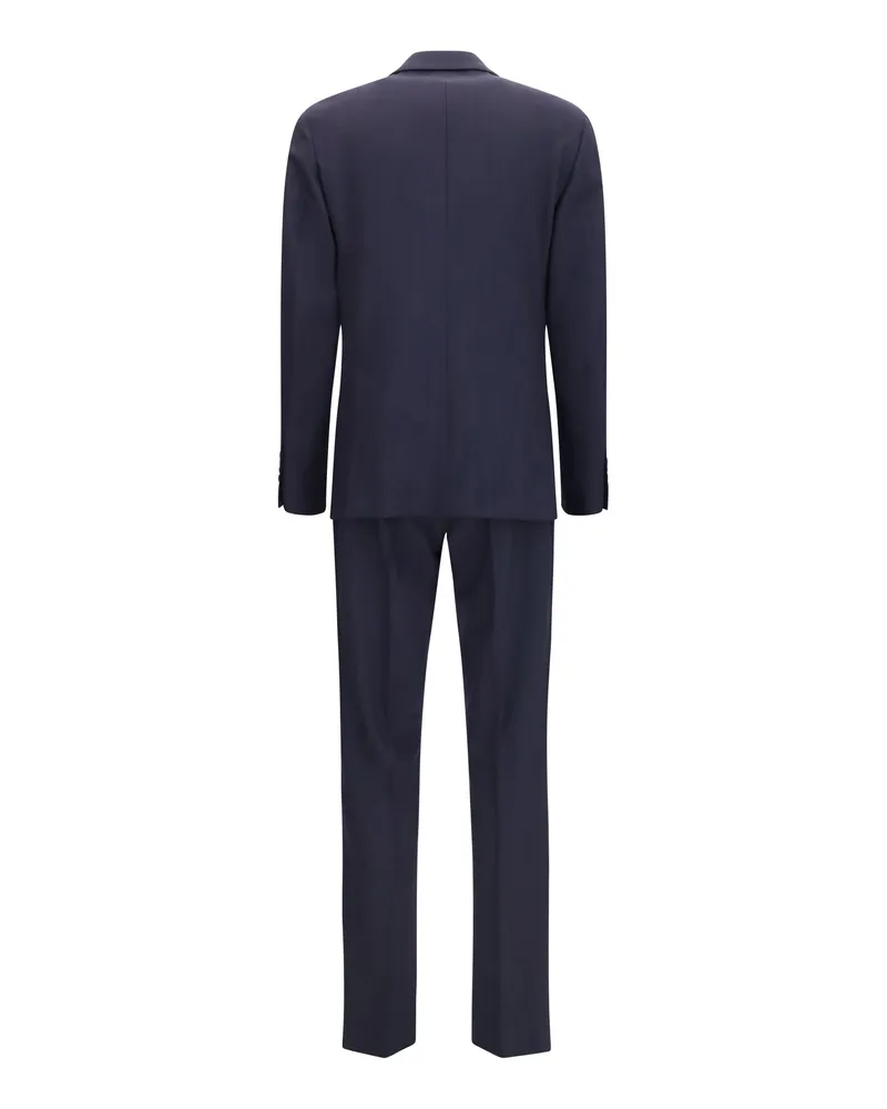 LARDINI Men's Wool-Blend Tailored Suit 850 Suits Navy