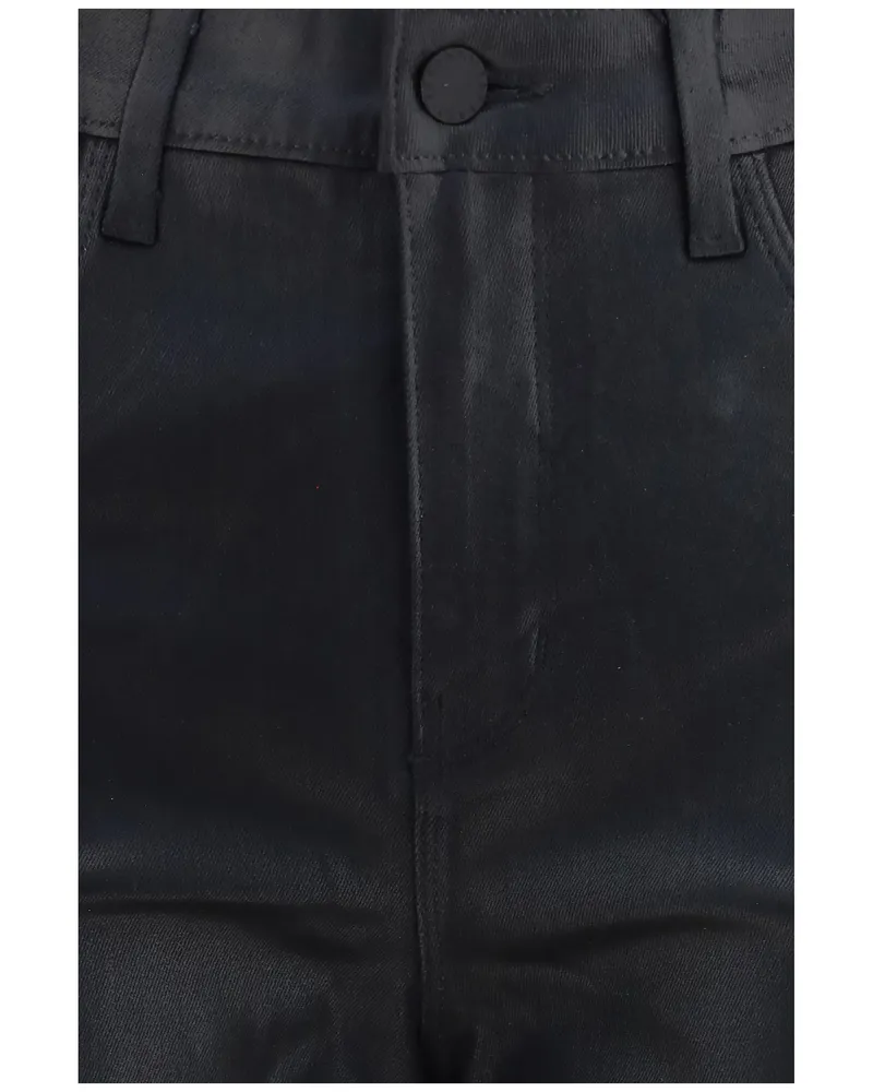 L'Agence Women's Skinny Jeans Marguerite Black Coated Modal Black