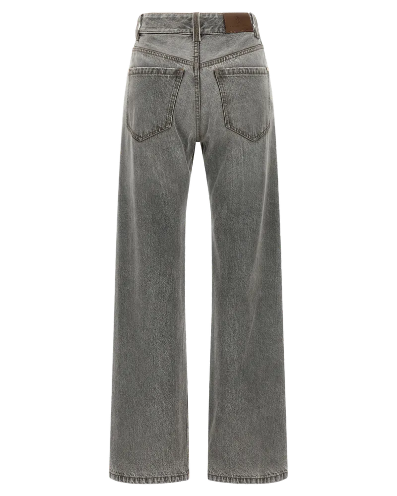 Brunello Cucinelli Contemporary Loose Jeans — Gray Gray