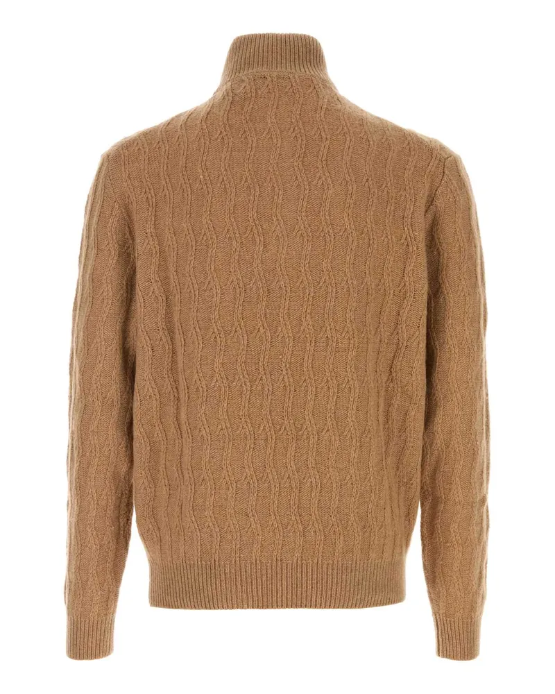 Etro Men's Camel Cashmere Sweater M0006 Exterior: Maglieria Beige