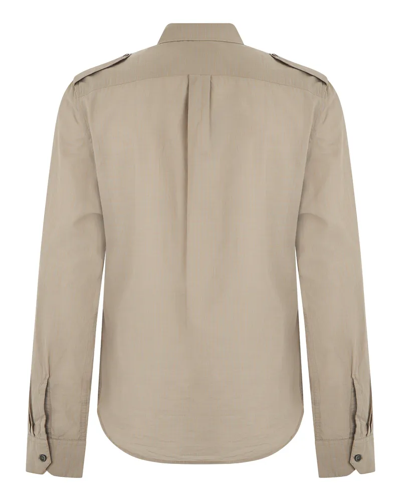 Our Legacy Men's Long-Sleeve Cotton Gauze Shirt Beige Beige