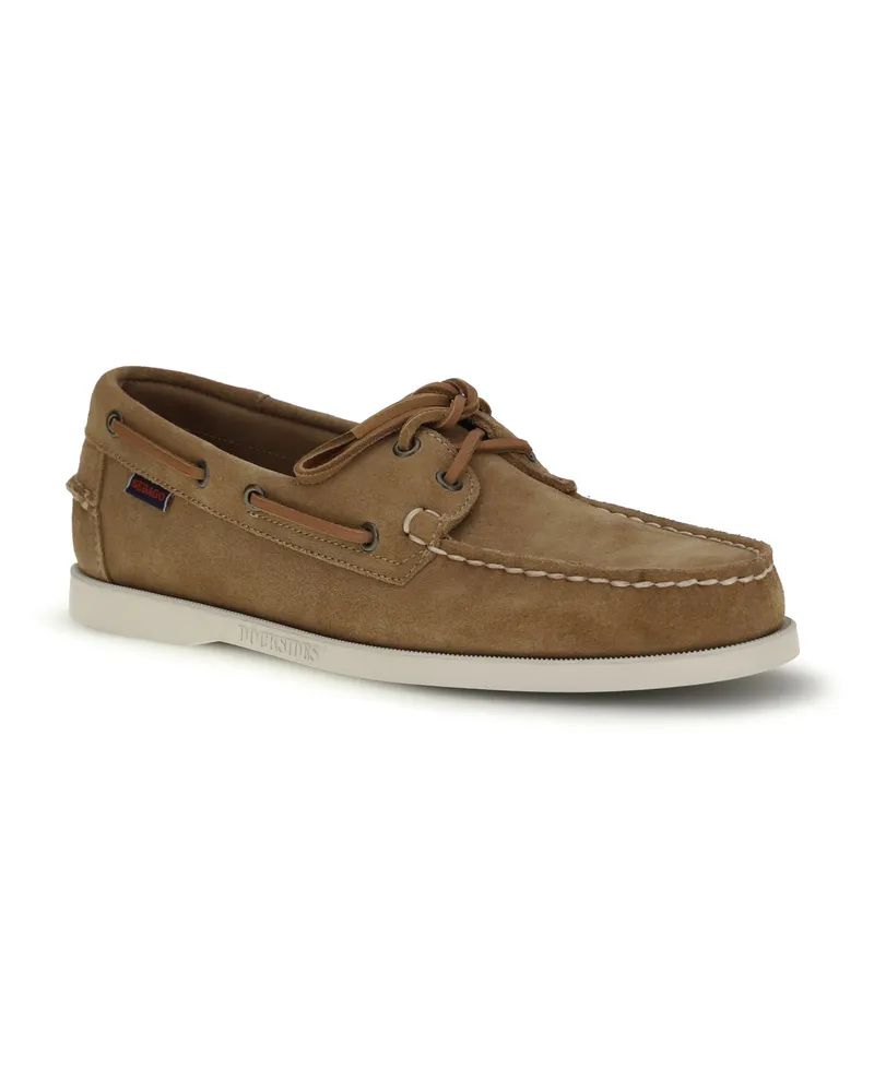 Sebago Men's Portland Flesh Out Loafers Brown-Cognac Lace Up Brown