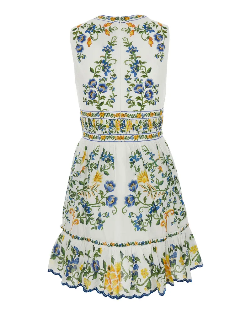 FARM Rio Women's Mini Dress Emily Multicolour Cotton Multicolor