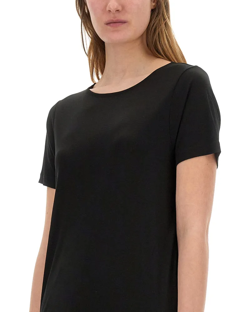 Fay Viscose Elastane T-Shirt — Black Black