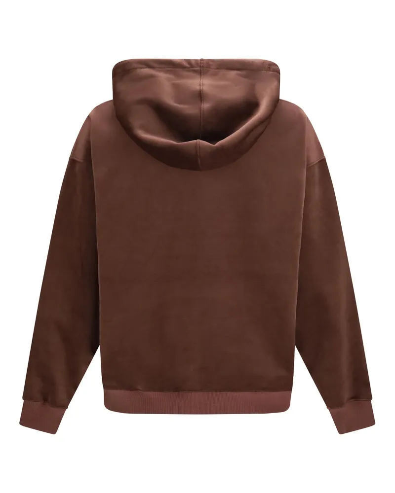 Y-3 Corduroy Hooded Sweatshirt — Brown Brown