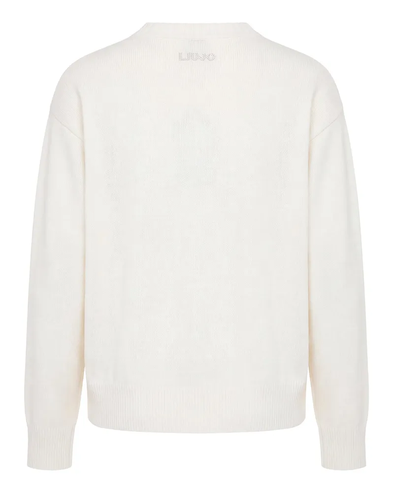 Liu Jo Intarsia Jacquard Sweater — Black Black