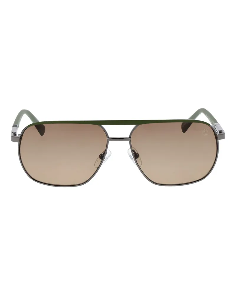 Timberland TI-1066471 Polarized Metal Aviator Sunglasses — Gunmetal Gunmetal