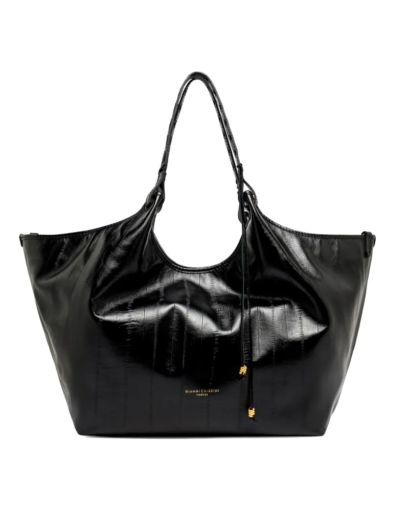 Gianni Chiarini Women's Leather Shoulder Bag Dua Black Cow Black