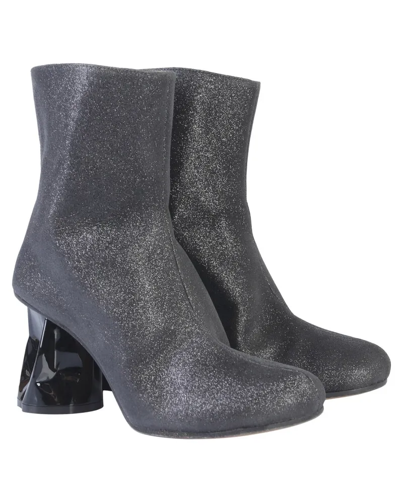 Maison Margiela Crushed Heel Boots — Black Black