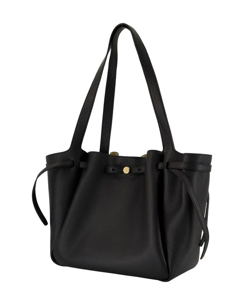 Tory Burch Women's Romy Tote Black Cowhide Black