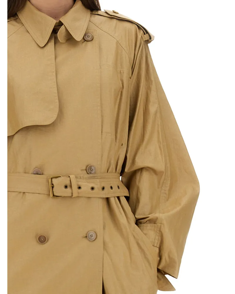 Isabel Marant Freanne Trench Coat — Beige Beige