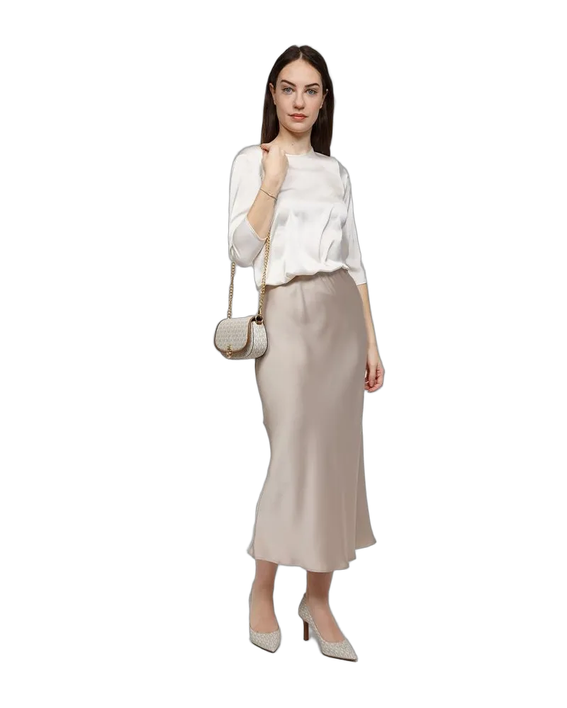 Michael Kors Women's Crossbody Bag Vanilla Polyvinyl Chloride Crossbody-bags Beige