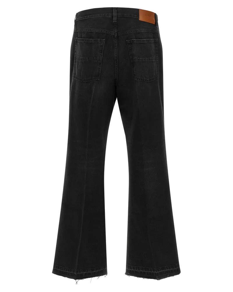 Amiri Cotton Flared Jeans — Black Black