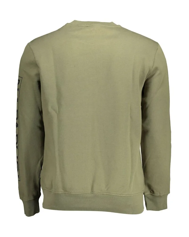Napapijri Cotton-Polyester Crew Neck Sweatshirt — Green Green