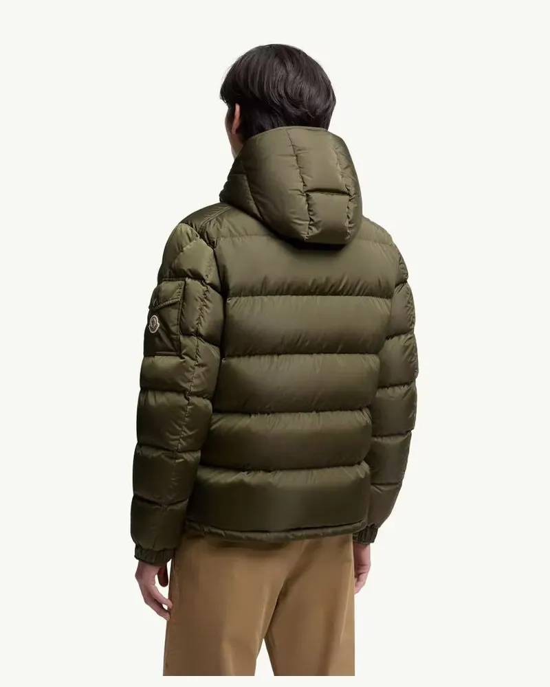 Moncler Quilted Down Down Jacket — Khaki Khaki