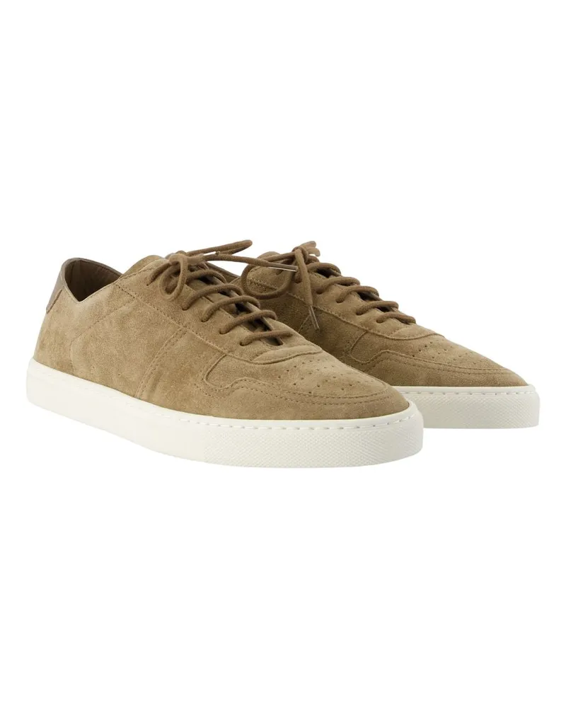 Common Projects Men's Bball Slim Deconstructed Trainers -  Leather Khaki Calfskin Shoes Sneakers Khaki