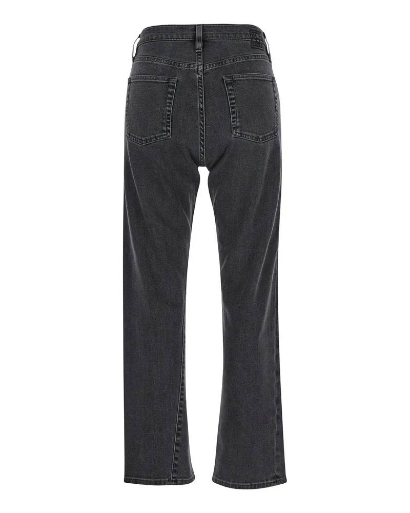 Totême Women's Jeans High-Waisted Grey Denim Organic Cotton Gray