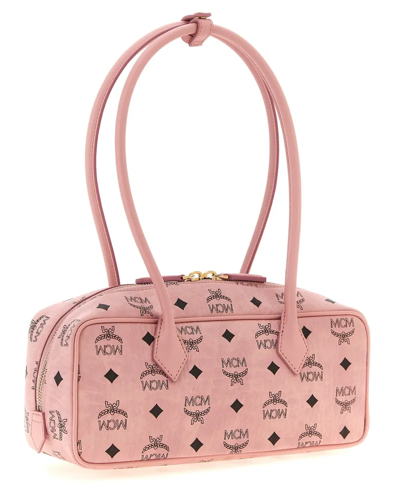 MCM Aren East West Shoulder Bag — Pink Pink