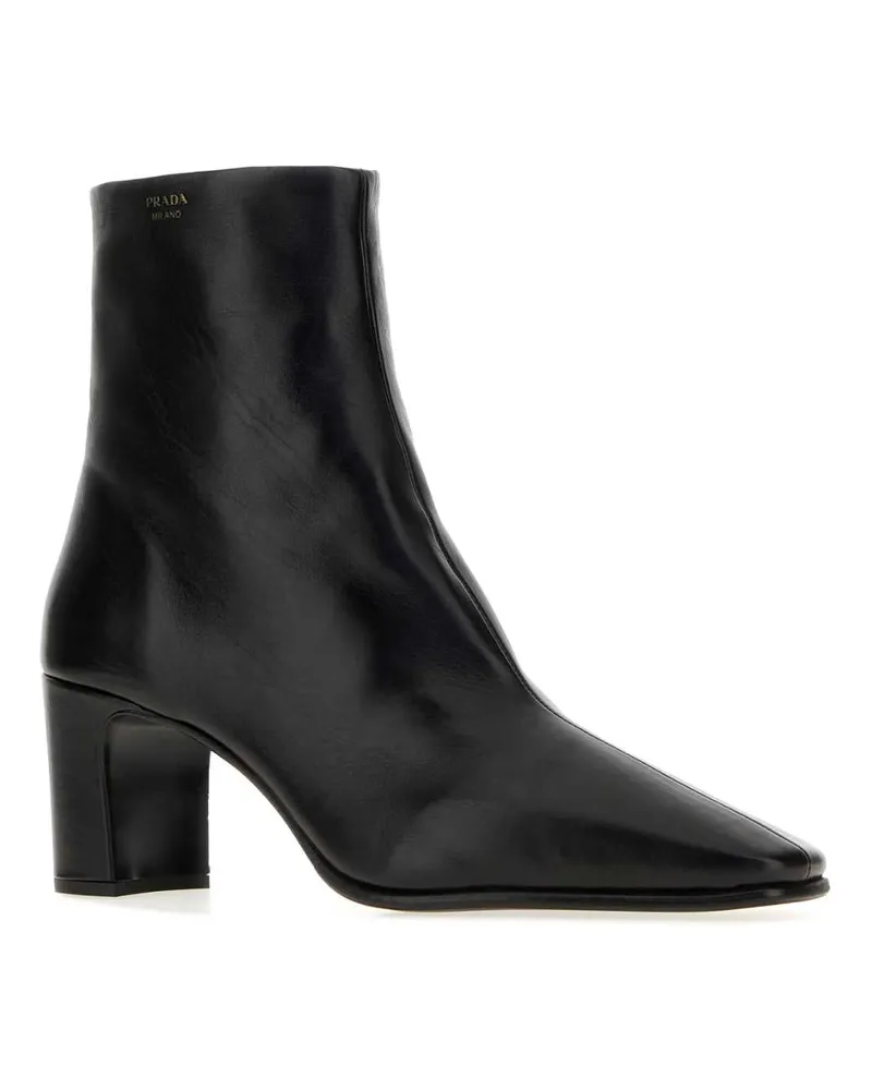 Prada Tronchetti Ankle Boot — Black Black