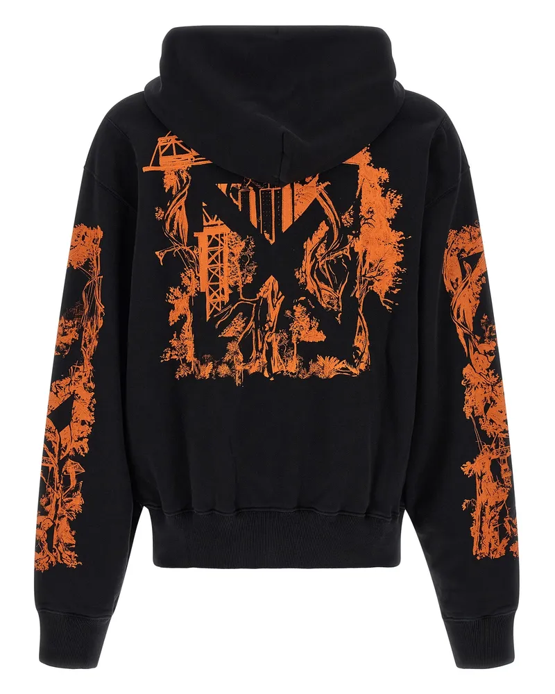 OFF-WHITE Men Black Cotton Sweatshirt Clothing Black