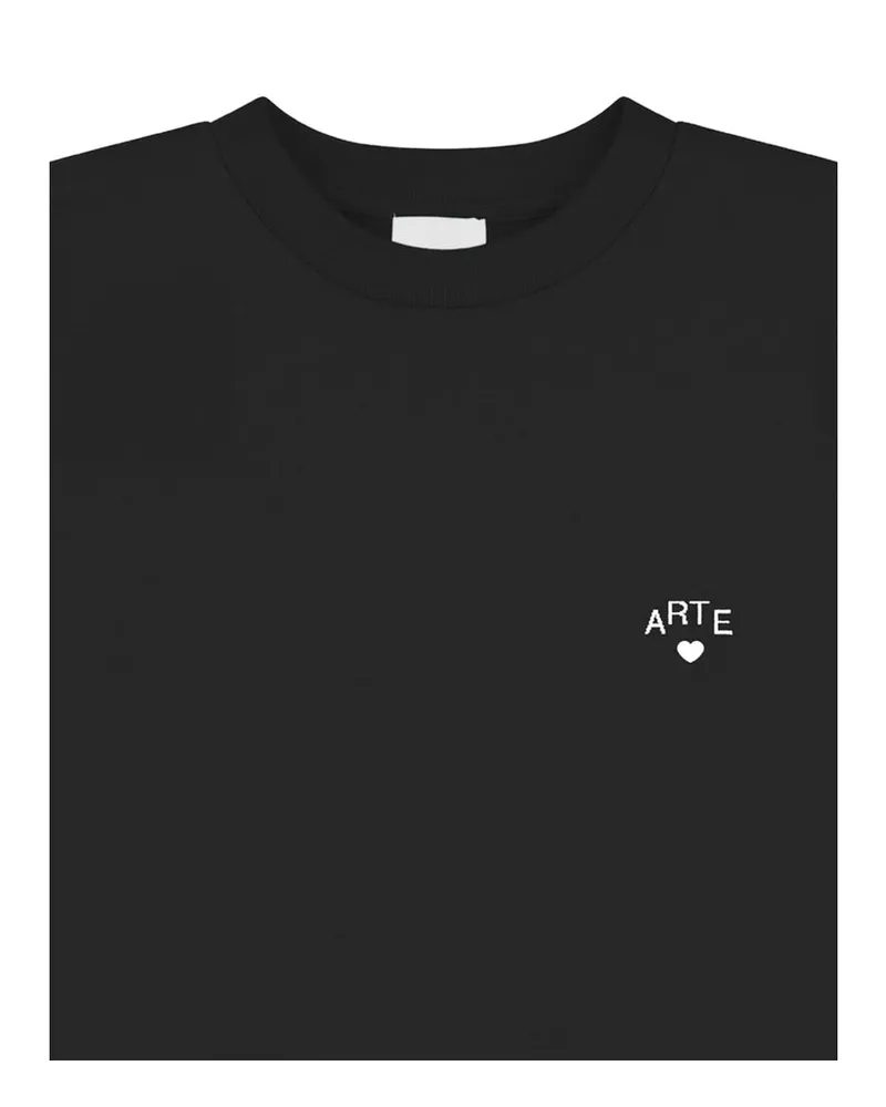 Arte Antwerp Logo-Embroidered Sweatshirt — Black Black