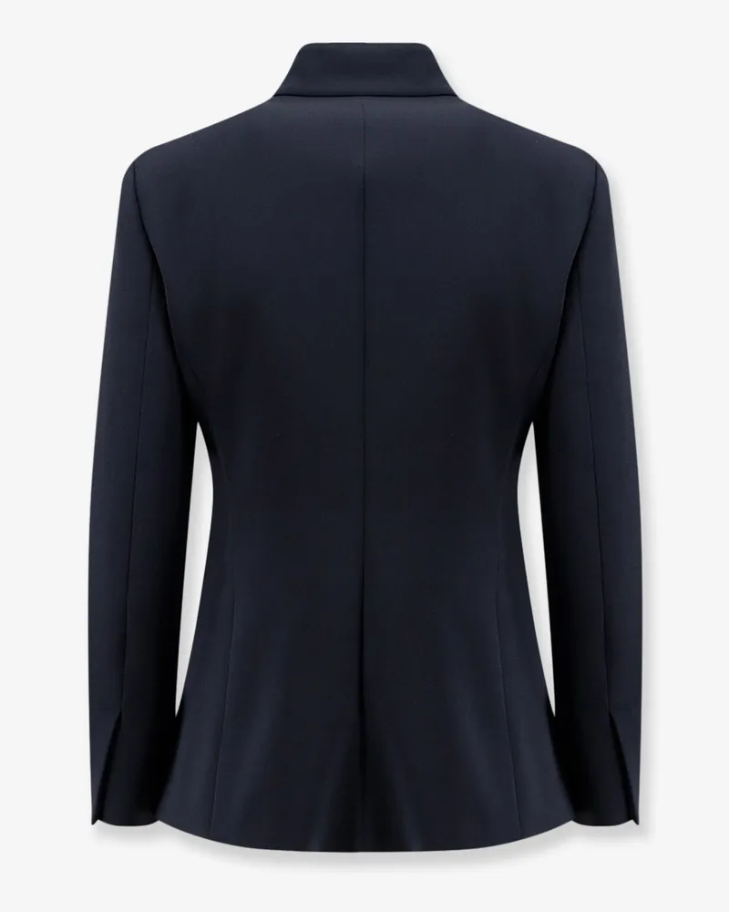 Max Mara Women's Blazer Mxmpalo Cady Blue Triacetate Blazers Jacket Blue