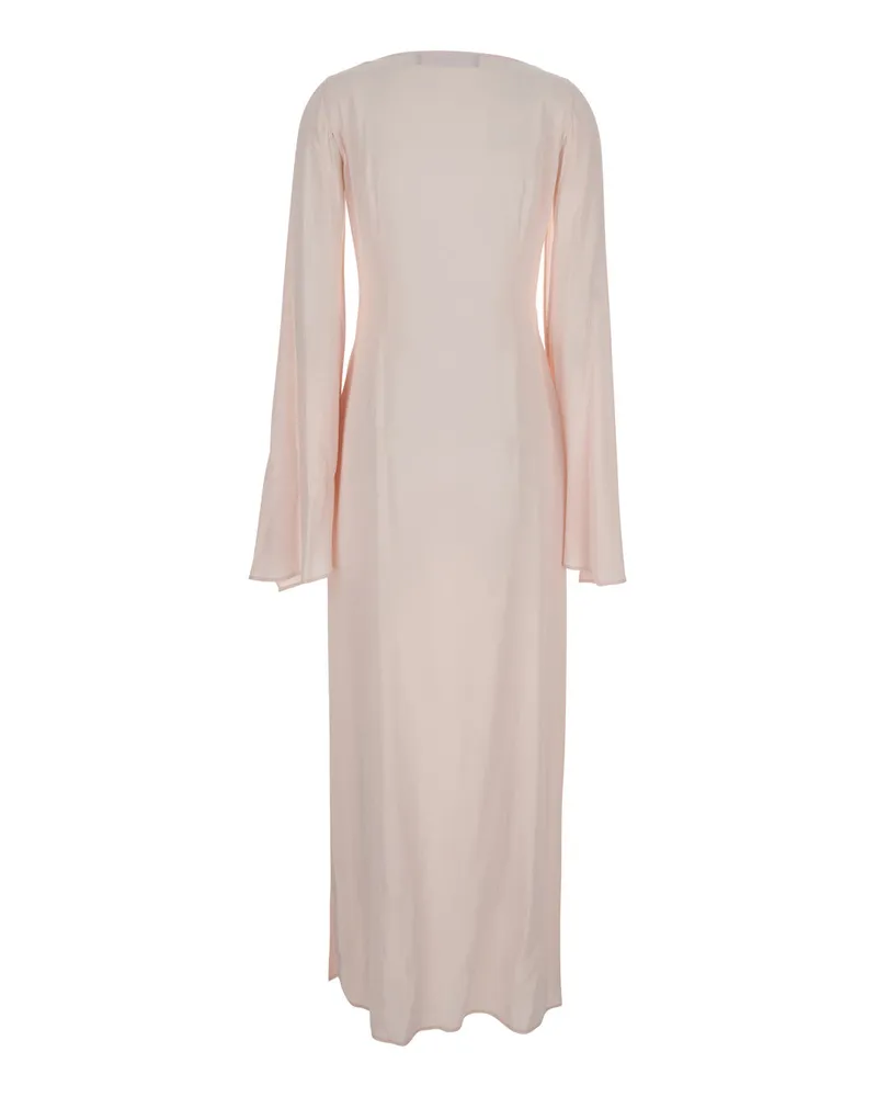 Federica Tosi Draped Neckline Dress — Pink Pink