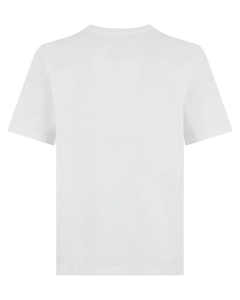 Kitsuné Men T-Shirt White Cotton T-Shirts And Polos White