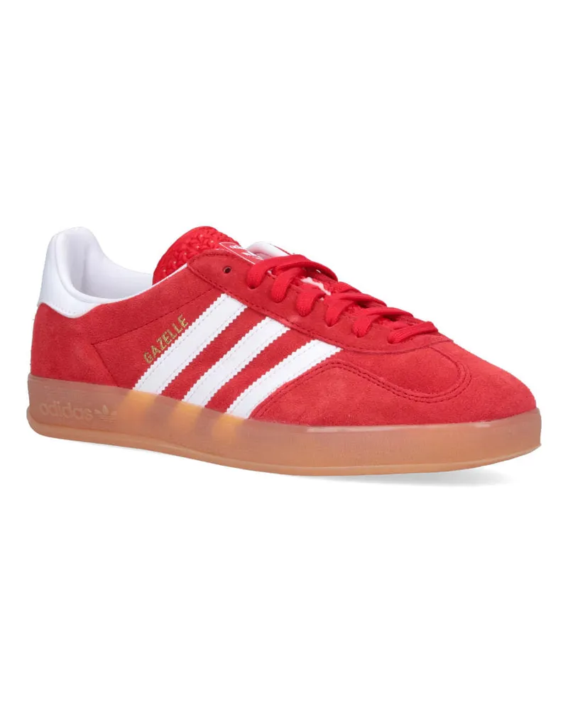 adidas Men's Sneakers Red Calf Leather Red