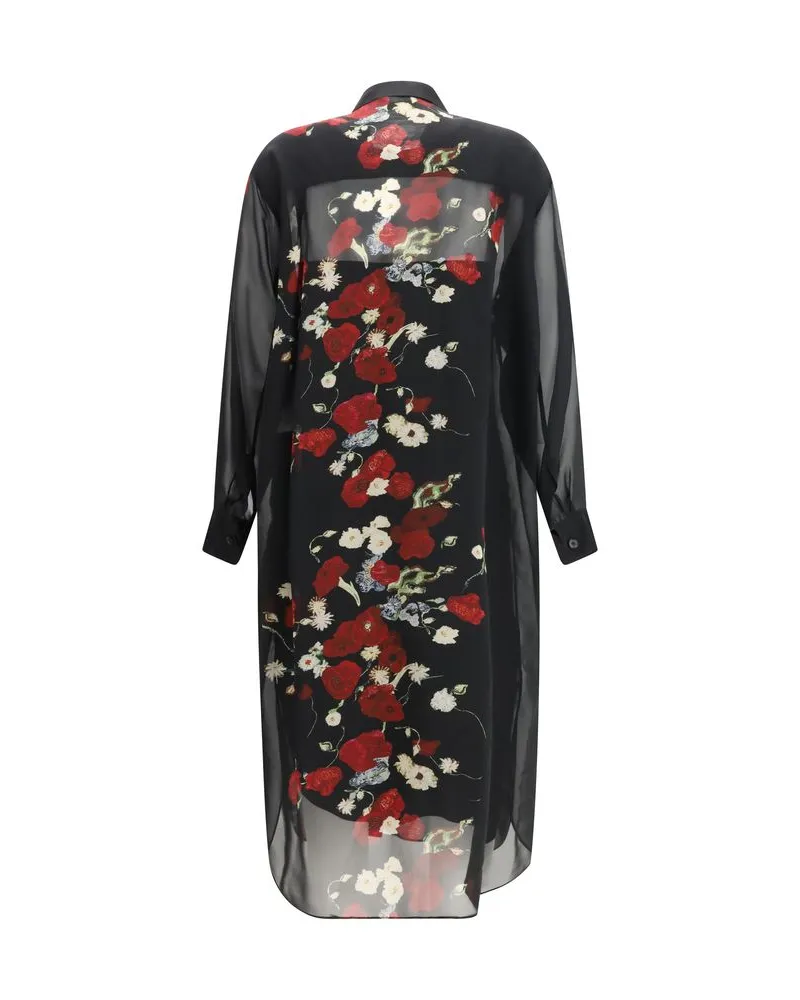 KHAITE Women's Black Silk Casual Dress Black