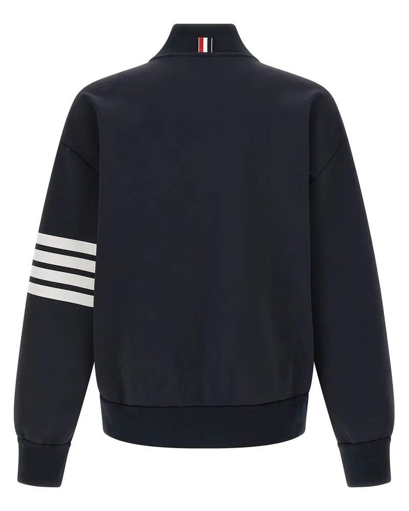Thom Browne Men's Blue Viscose Bomber Clothing Navy