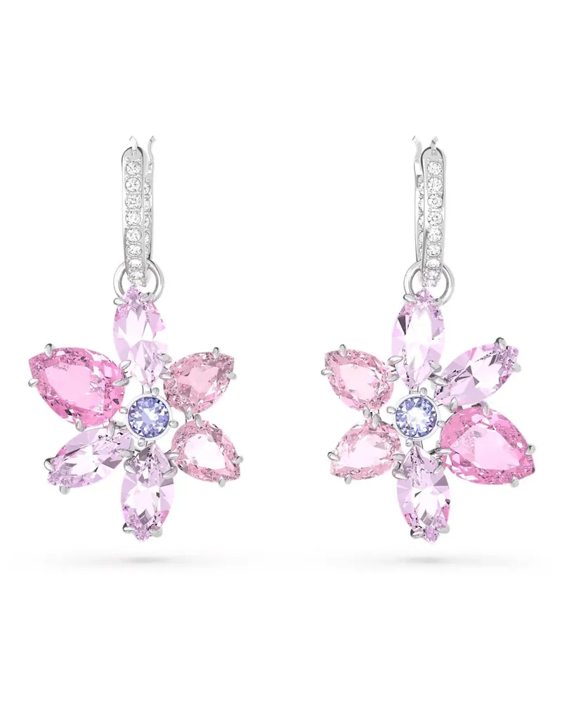 Swarovski Gema Drop Earrings — Pink Pink