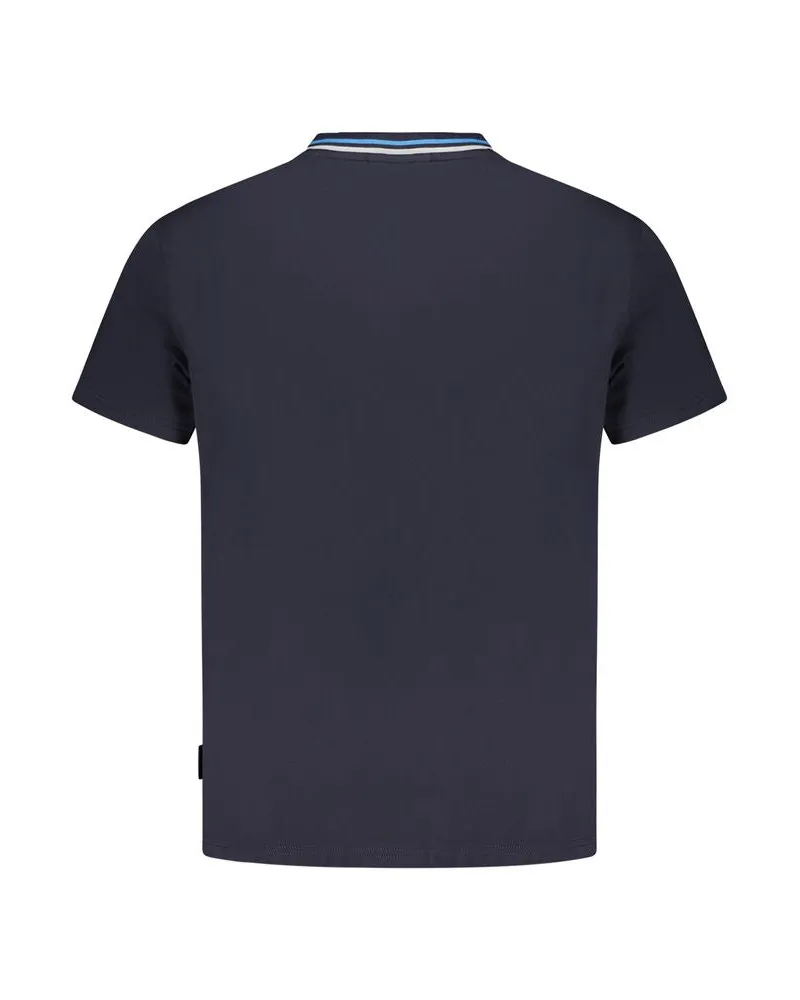 Napapijri Organic Cotton Crew Neck T-Shirt — Navy Navy