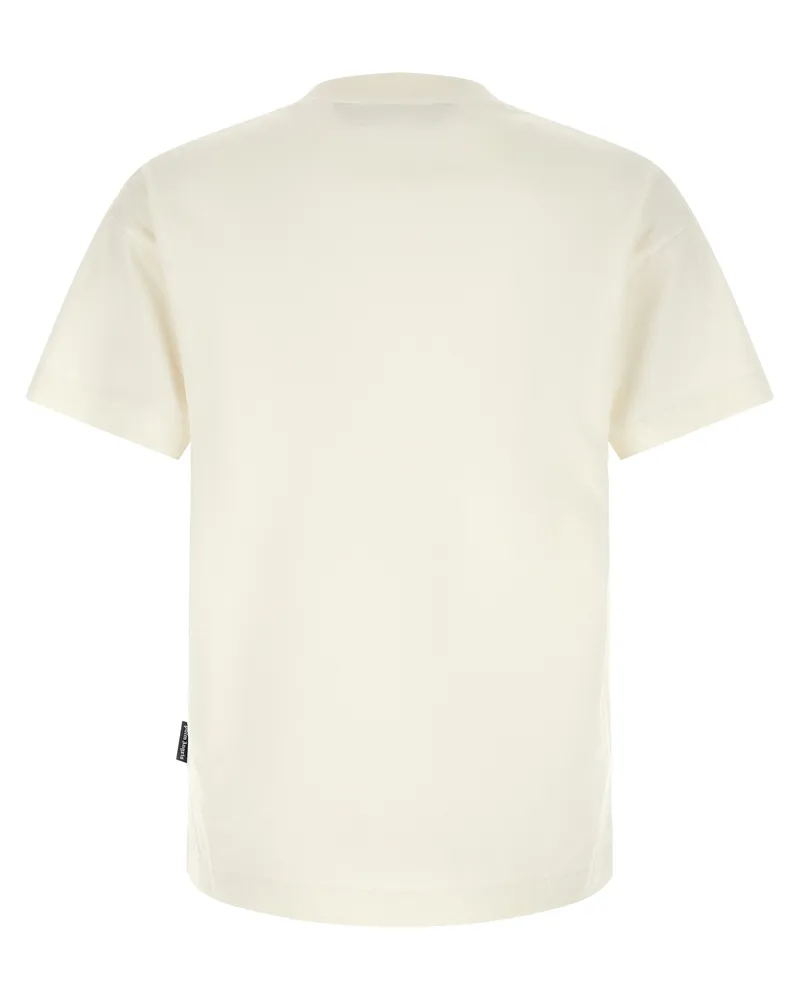Palm Angels Men's Bicolor Cotton T-Shirt White