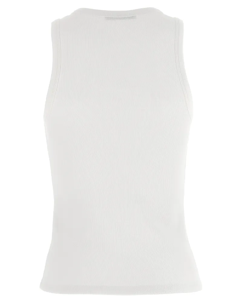 Givenchy Women's White Cotton Sleeveles T-Shirt White