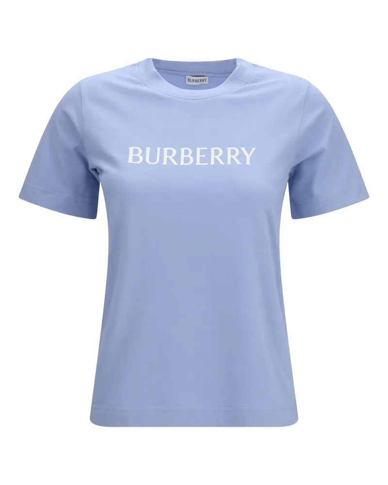 Burberry Women's Cotton T-Shirt Sunbleached Blue T-Shirts & Jerseys Blue