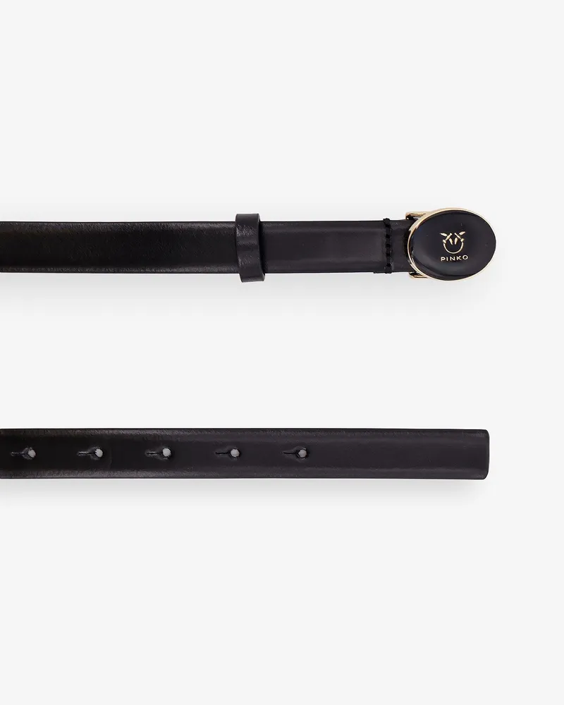 Pinko Women's Leather Belt Black Black