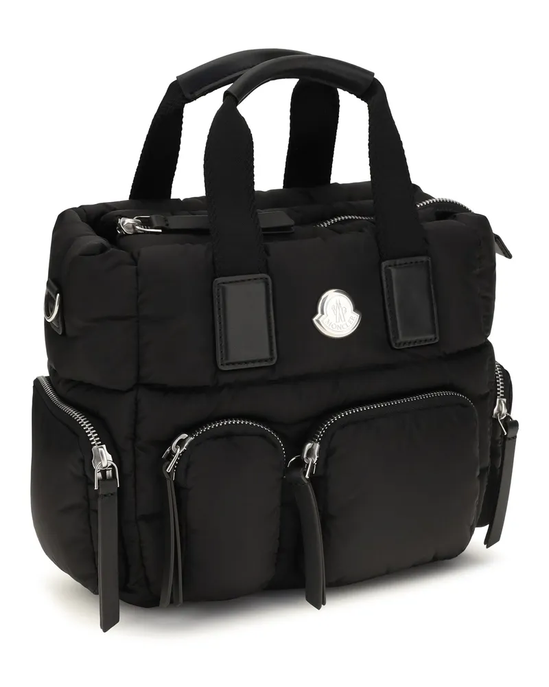 Moncler Caradoc Top Handle Bag — Black Black