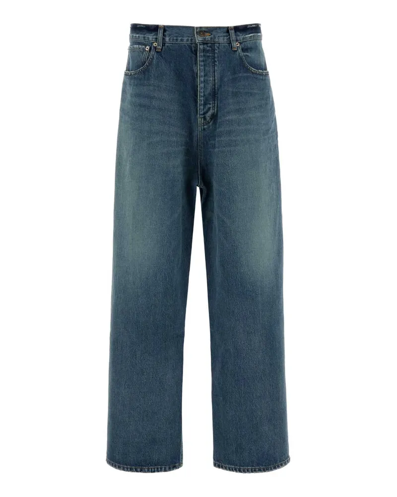 Balenciaga Baggy Fit Jeans — Blue Blue