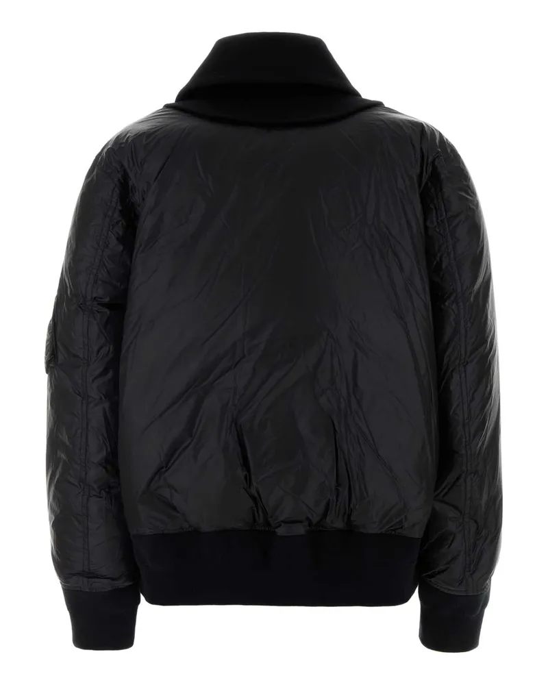 Sacai Women's Black Nylon Sown Jacket Piumini Down Black