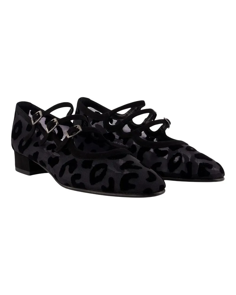 Carel Women's Ariana R Ballet Flats -  Leather Black Shoes Flat-Shoes Black