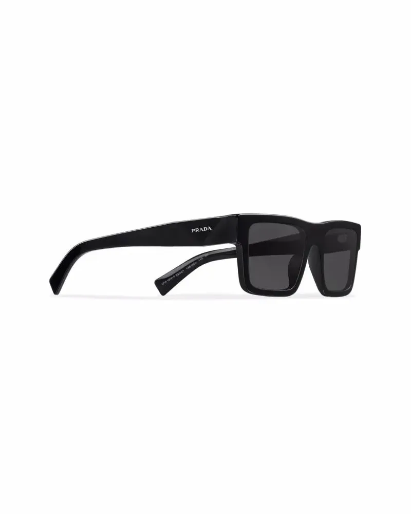 Prada SPR19WCA052E1AB Slate Gray Lenses Sunglasses — Black Black