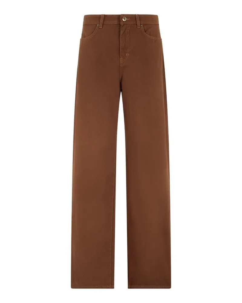 Max Mara Women's Trousers Mstfatuo Brown Brown