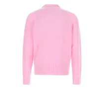 Men's Pink Cashmere Sweater Lightrose Exterior: Maglieria