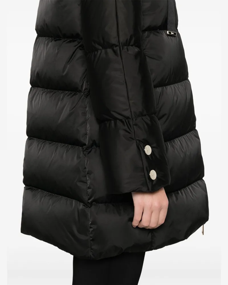 Herno Satin Down-Filled Down Jacket — Black Black