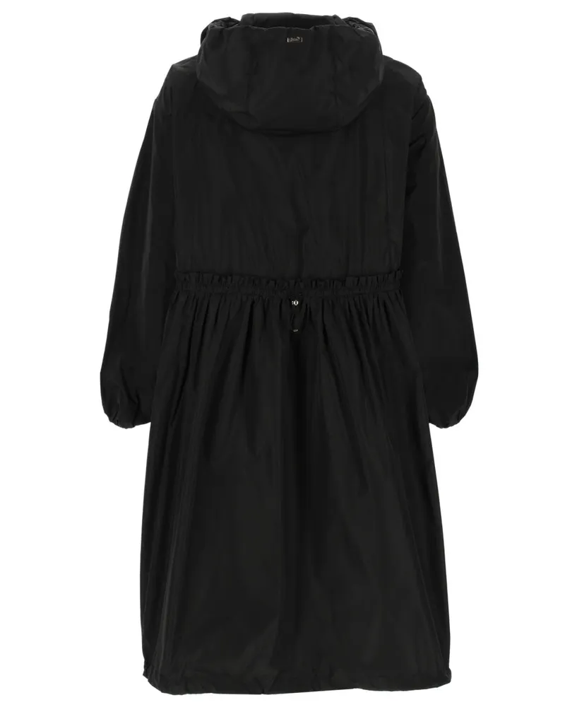 Herno Polyester Long Parka Parka — Black Black